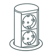 BUILT-IN SOCKET