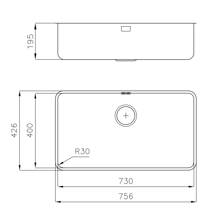 Sink S400 Black