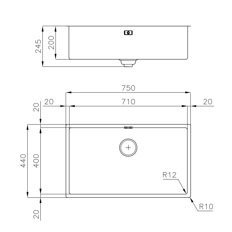 Sink Skin 710 Undermount