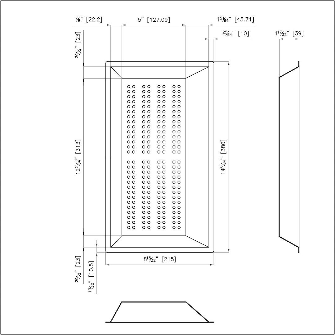 Stainless steel perforated tray PVD Copper