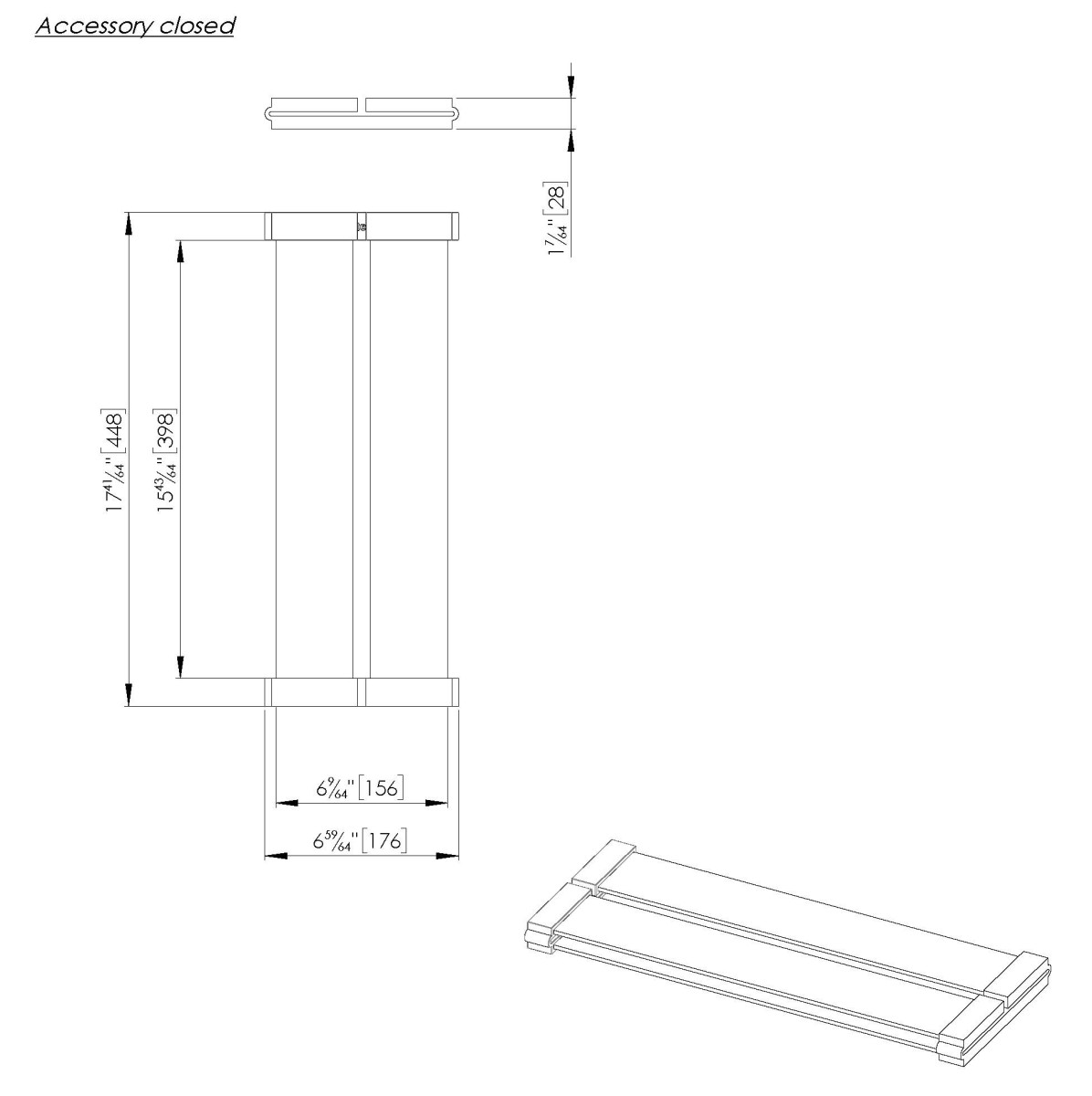 Foldable rack black