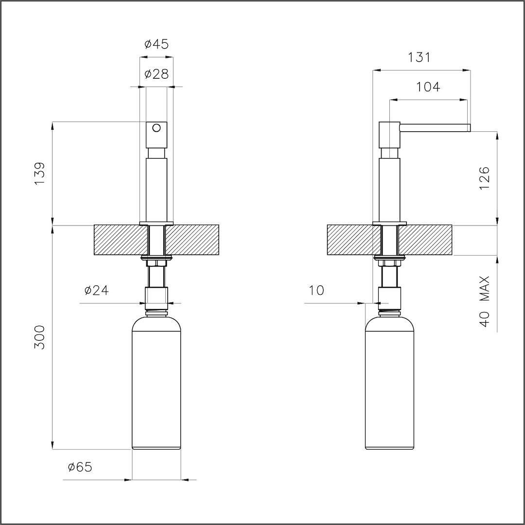 Dispenser Evo Matt Black