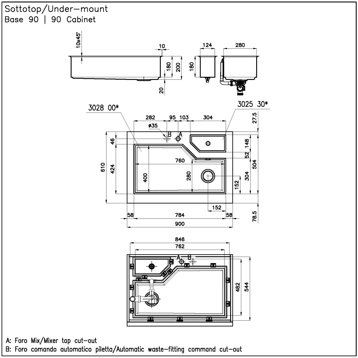 Sink Diade Gun Metal