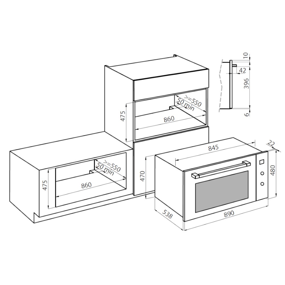 Oven FL Gun Metal