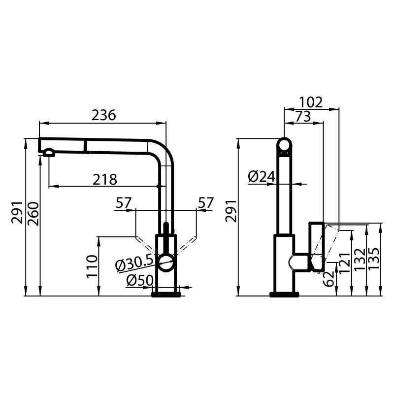 Mixer Tap Omega Plus