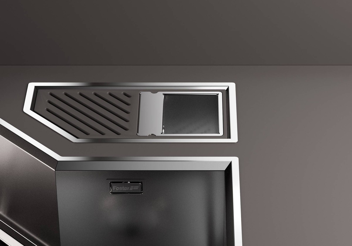 Diade equipped troughs Gun Metal