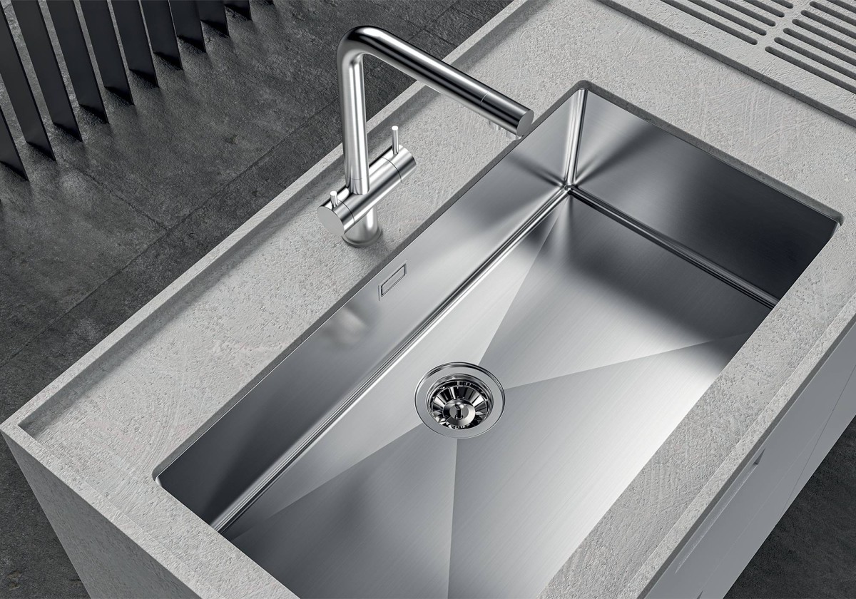 Sink Quadra R12 Gun Metal Fumè